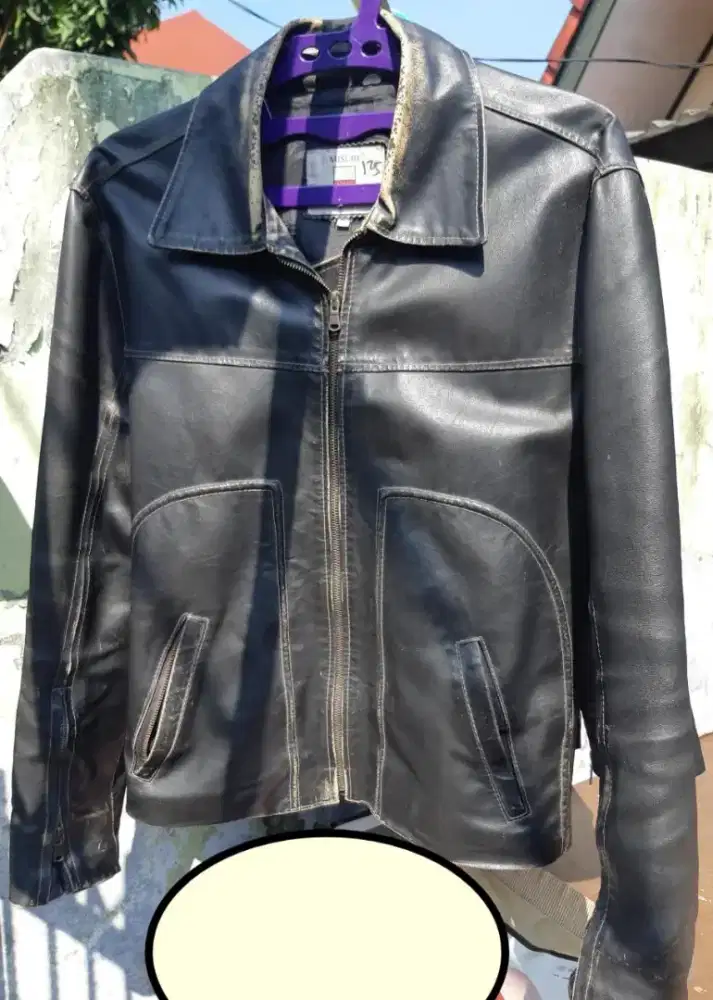 jaket kulit size L