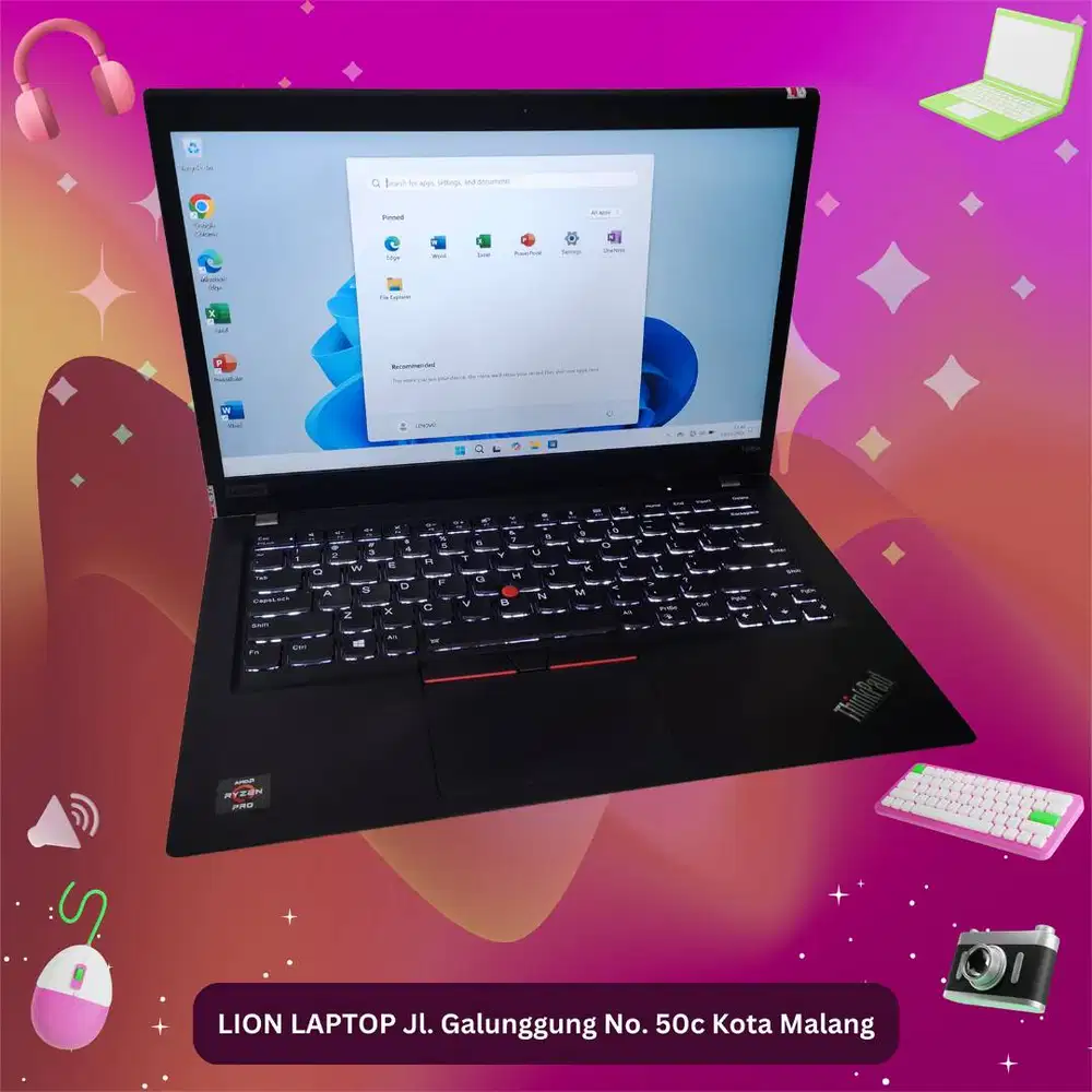 AMD Ryzen 7 PRO 4Ghz 16/256 VGA 2GB Lenovo Thinkpad T495s [17|11]