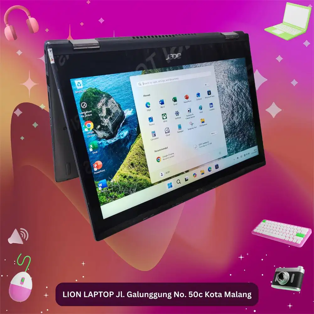 2 in 1 Flip Core i5 Gen 8 8/256 Acer Spin SP513-52N [17|11]