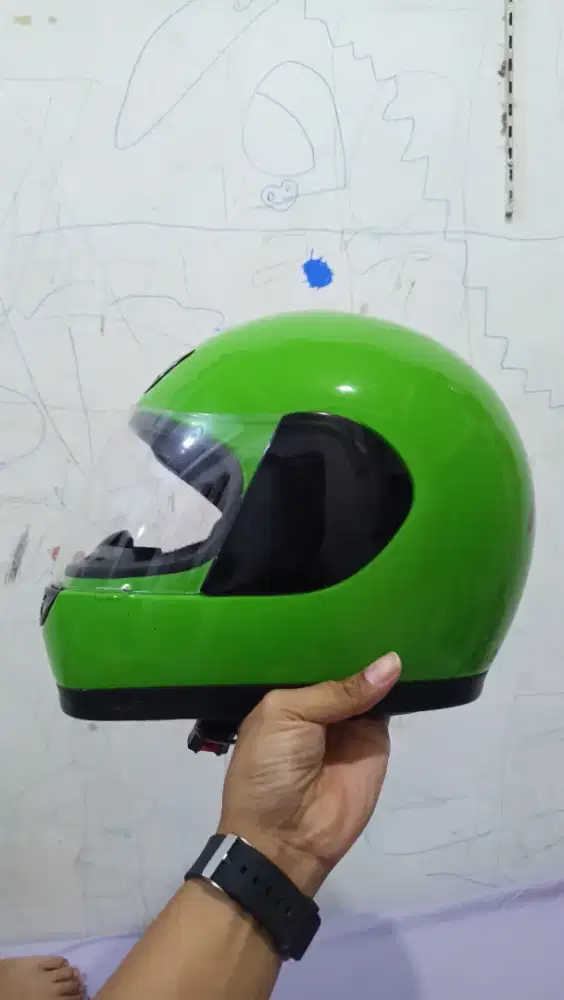 Helm kawasaki jadul