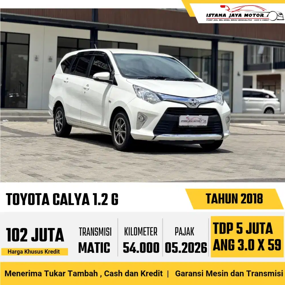 [TDP 5JT] TOYOTA CALYA 1.2 G AT 2018