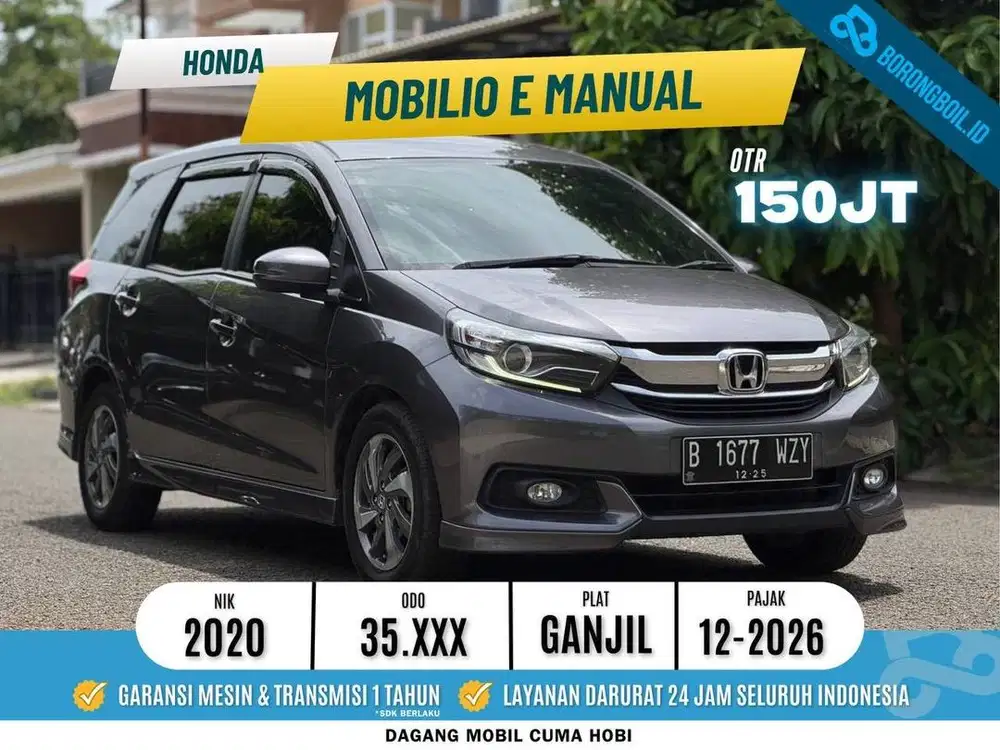 Honda Mobilio E MT 2020 Abu | Siap Pakai