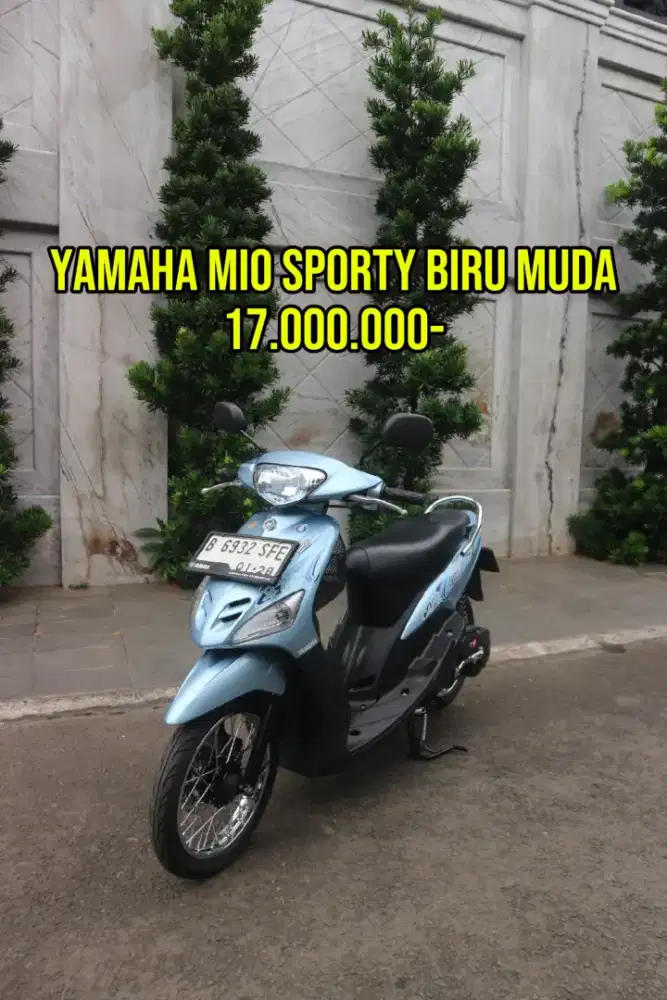 Yamaha mio sporty 2005 biru muda original restorasi baru
