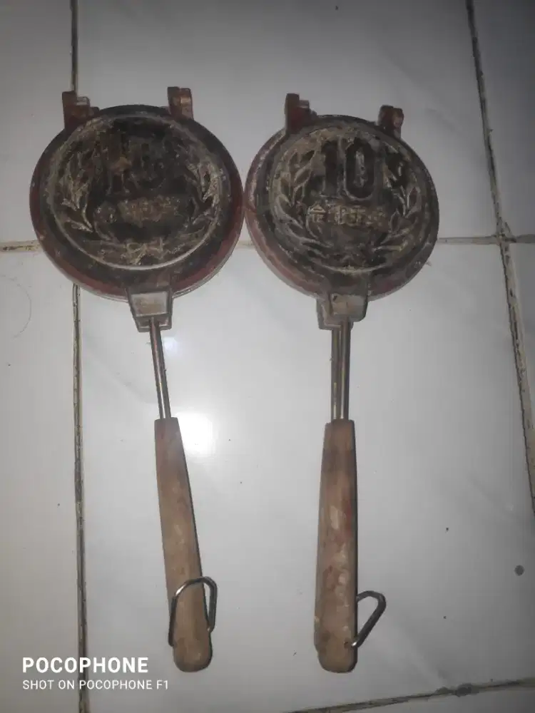Cetakan waffle coin 10 yen