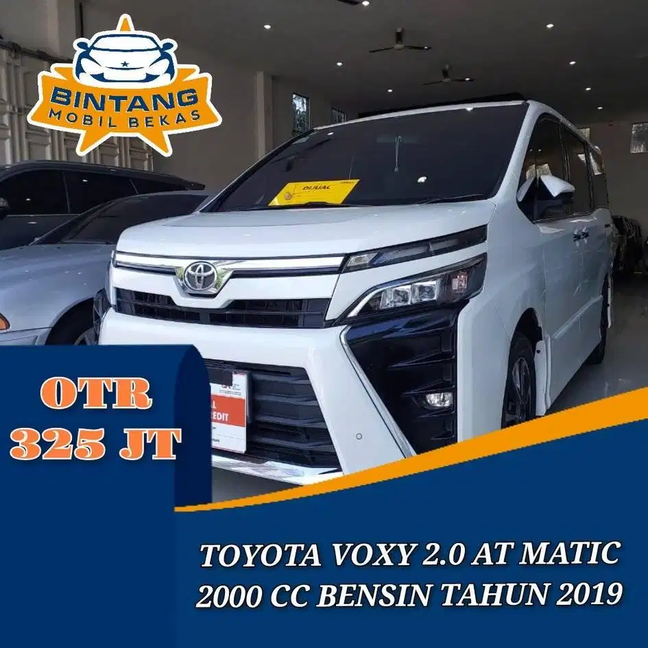 TOYOTA VOXY 2.0 AT MATIC 2000 CC BENSIN TAHUN 2019 SUNROOF & PANORAMIC