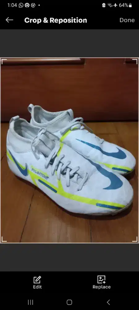 Dijual Cepat, Cuci Lemari ! Sepatu Soccer Nike Phantom size 36.5