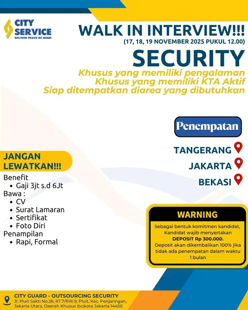 LOWONGAN KERJA SECURITY