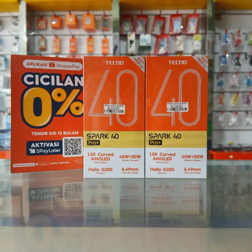 TECNO Spark 40 Pro+ (8/256GB)
Harga terjangkau, fitur kelas premium!