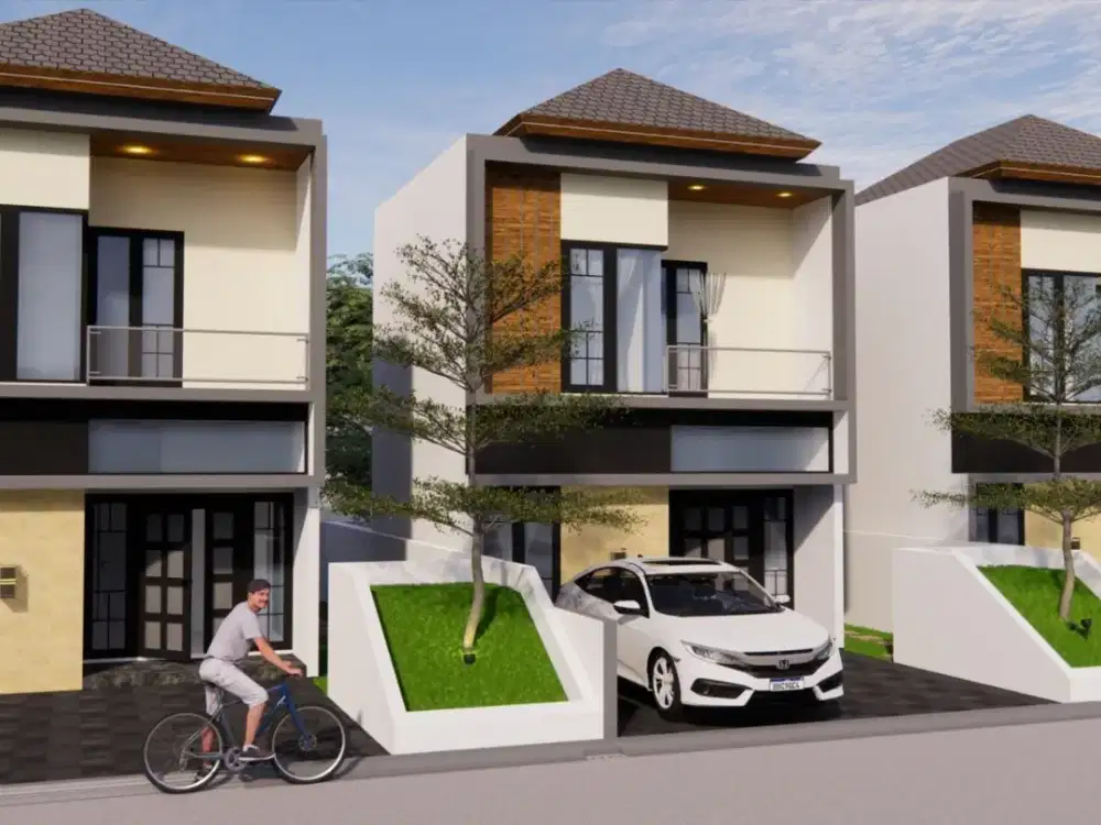 Rumah Mewah 2 Lantai 5 Menit Tol BORR Bonus AC