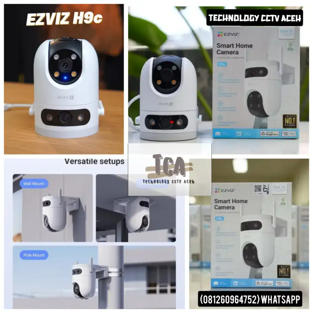 PAKET LENGKAP SMART CCTV H9C 5MP+5MP SIAP PASANG