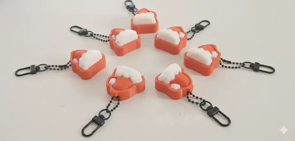 Gantungan kunci/Fidget keychain natal