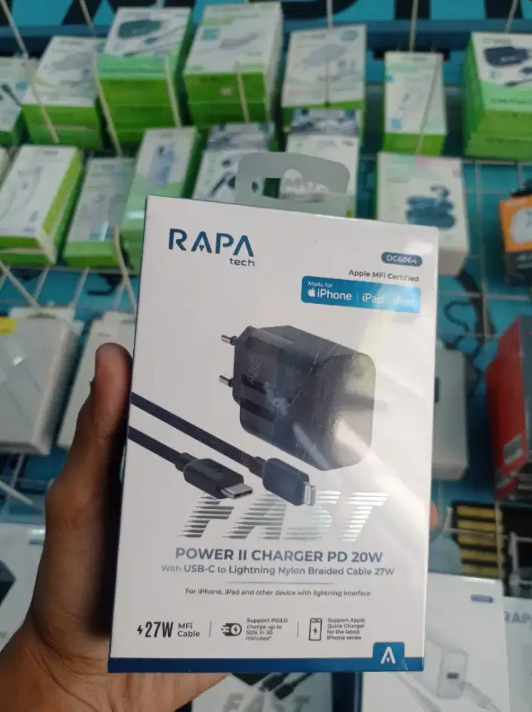 Travel Charger Type-C to Lightning RAPATech Power II