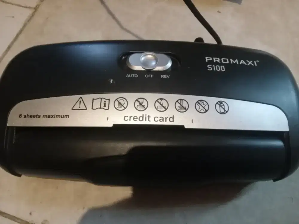 MESIN PENGHANCUR KERTAS SECOND