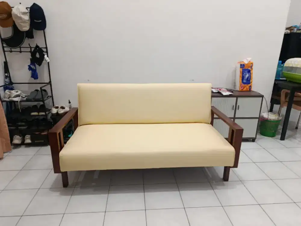 Sofa minimalis service ganti kain + tambah busa tangerang