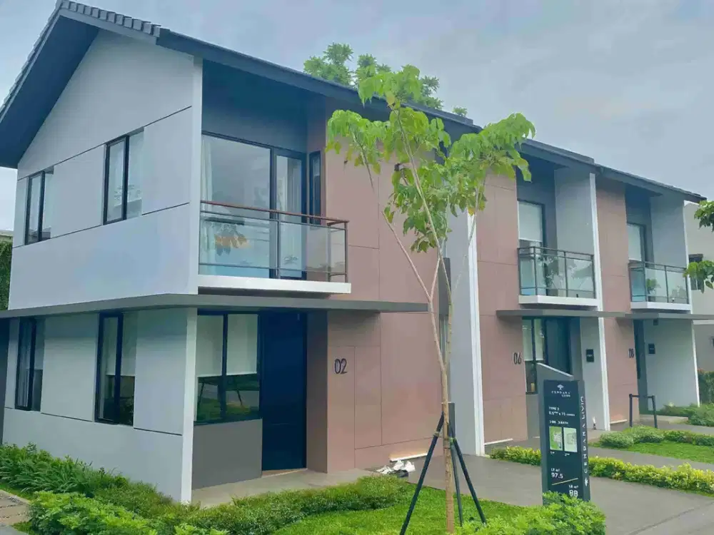 Rumah Dijual Cendana Livin Tipe 3 HOEK Park Serpong by LippoLand Free PPN 11% & Diskon 68 Jt