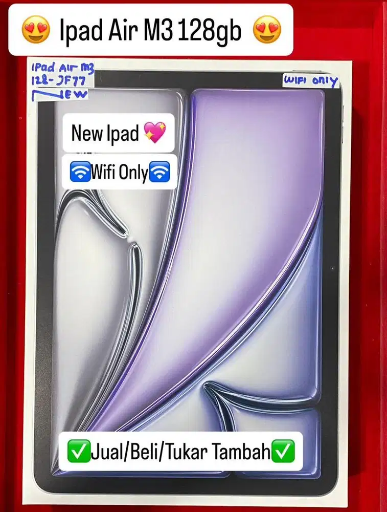 Ipad air m3 128gb ex inter new bisa di cicil 0%