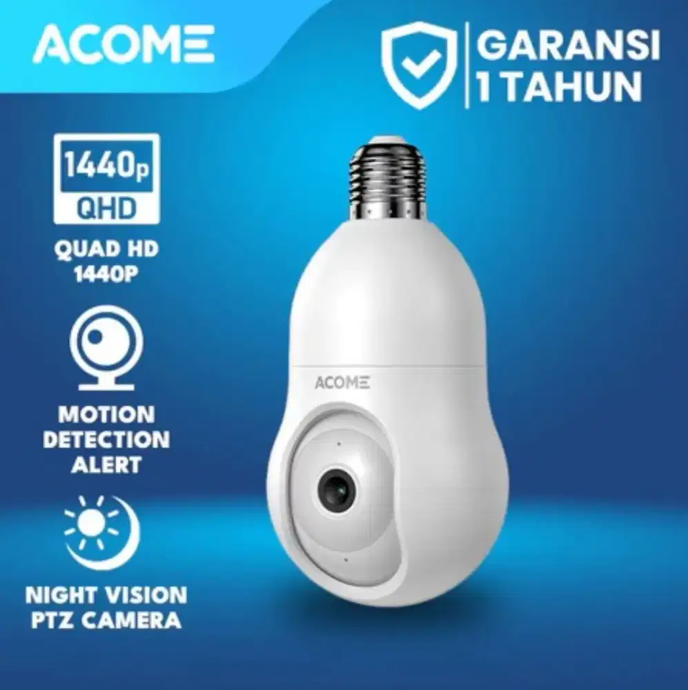 Acome APC8S 4MP Camera CCTV Bohlam Indoor Pan & Tilt