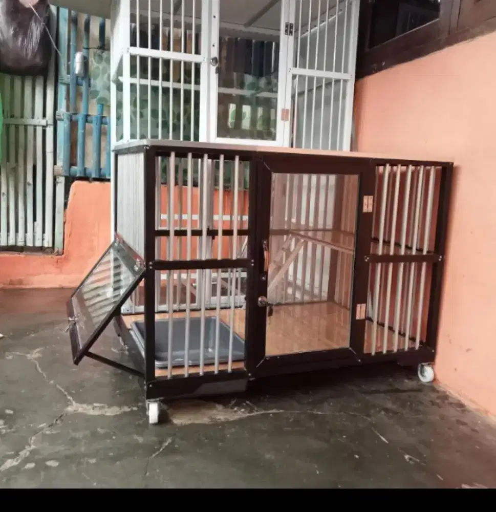 KANDANG KUCING ALUMUNIUM 1 PINTU