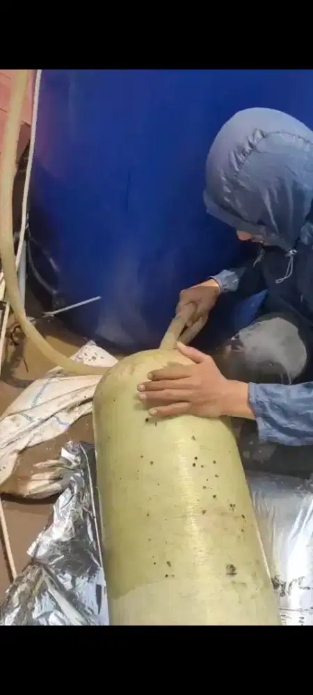 Paket ganti media filter air tabung frp 1054 + instalasi