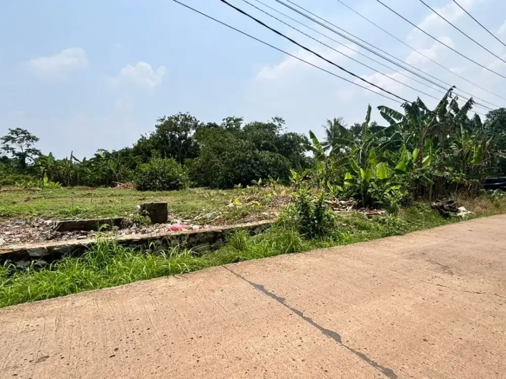 Tanah Cisauk 1jtan/m - Pinggir Jalan Dekat Tol/Stasiun