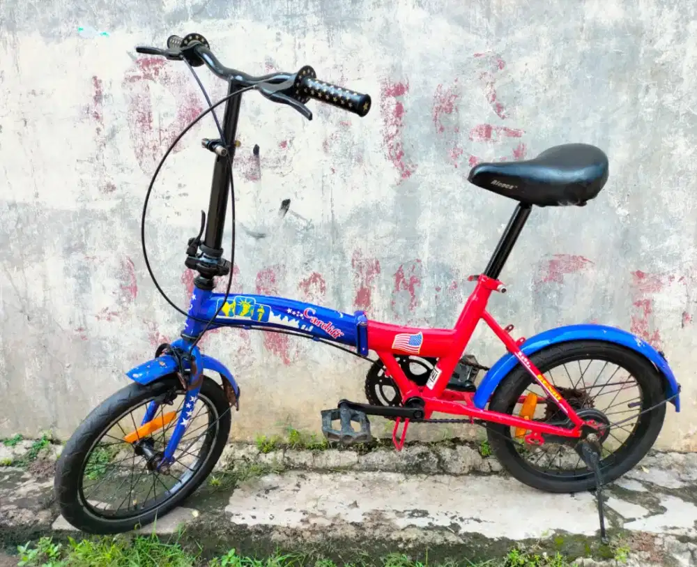 Sepeda lipat ukuran 16 kondisi normal