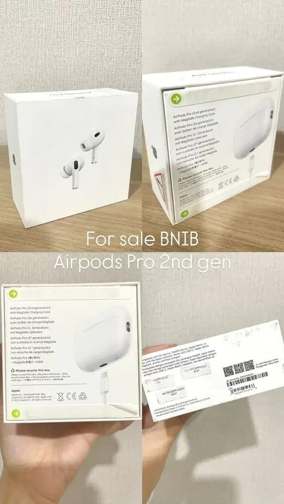 Baru Airpods pro gen2 BNIB ibox headset new apple segel murah