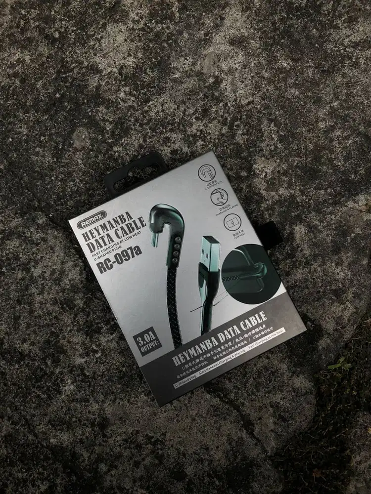 Remax Heymanba Data Cabel Type C L Shape 3A 1 Meter RC-097a