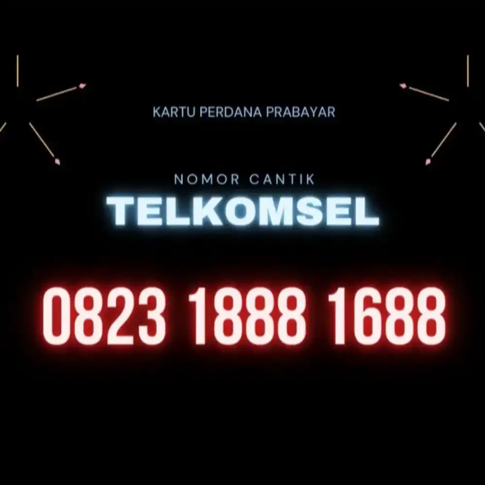NOMOR CANTIK TELKOMSEL PRABAYAR. ANGKA HOKI 1688
