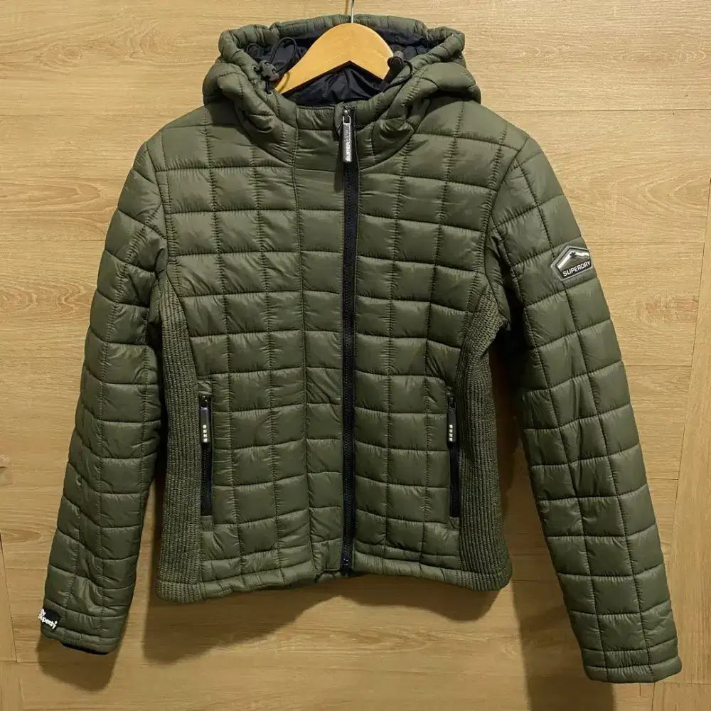 Superdry Fuji Quilt Jaket Outdoor Puffer Original Size M