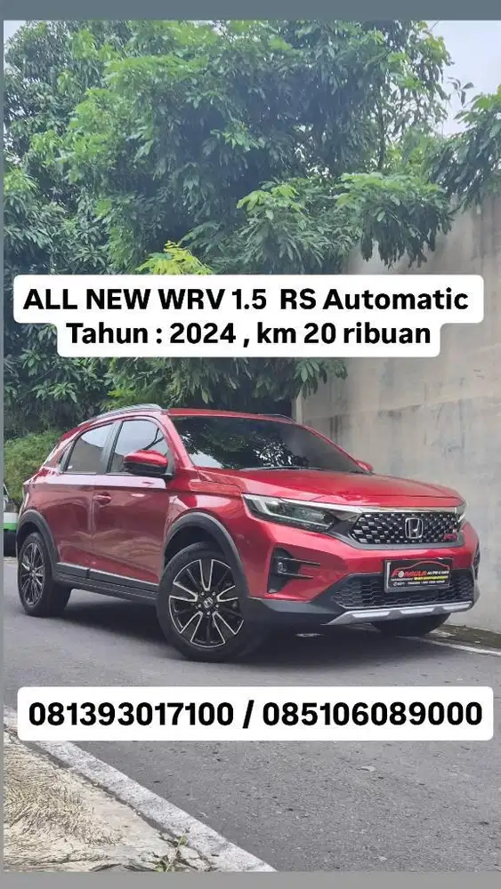 ALL NEW WRV 1.5  RS Automatic 
Tahun : 2024,km 20 ribuan