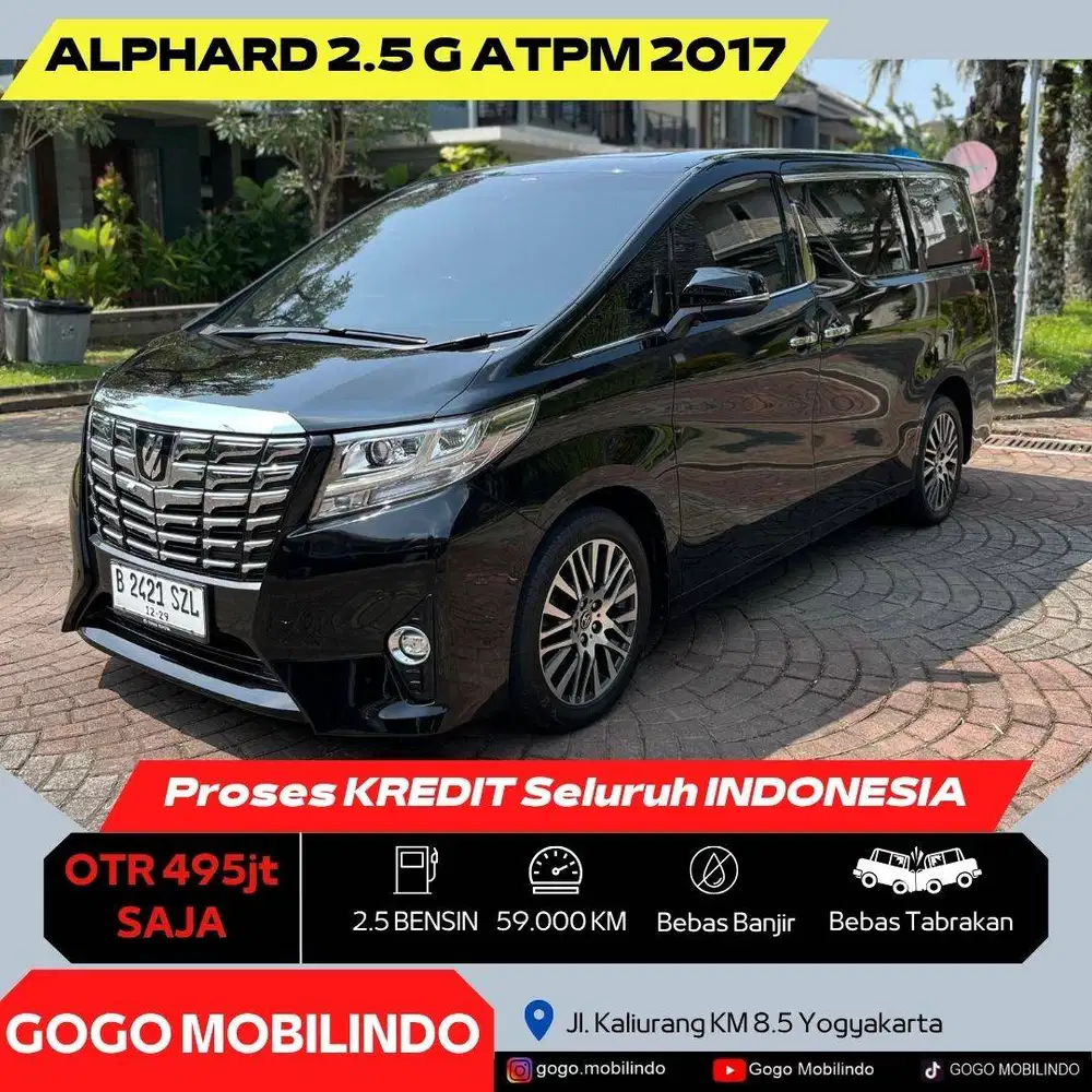 Toyota Alphard G ATPM 2017 ISTIMEWA Bisa Kredit