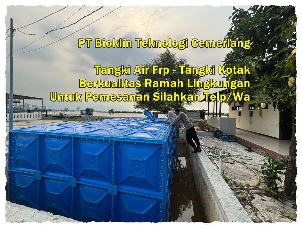 Tangki Air Fiberglass/Tangki Air Kotak/Ground tank/Tangki Panel Frp