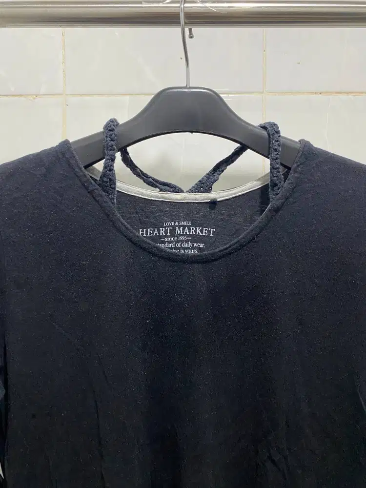 long-sleeve T-shirt (crew neck) HEART MARKET