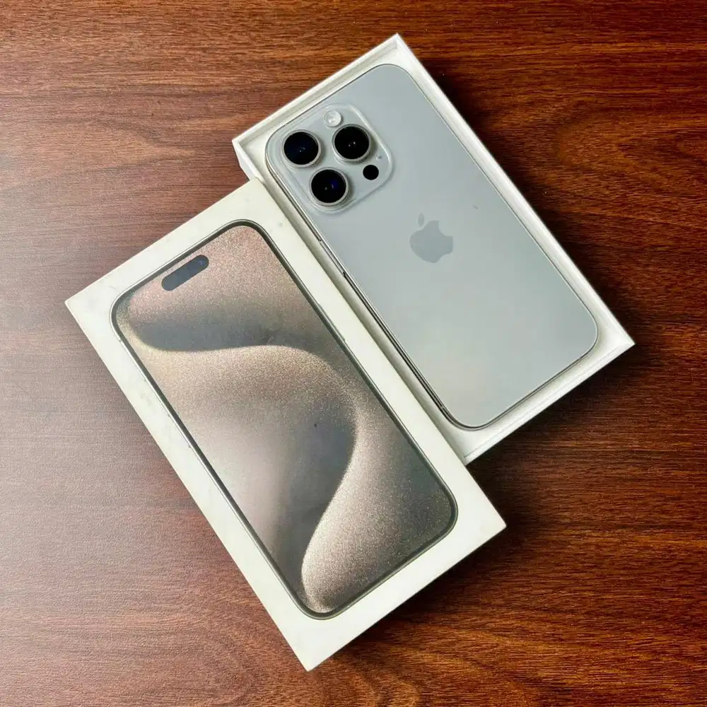 iPhone 15 PRO 256GB [ Natural Titanium ] Garansi Resmi iBox