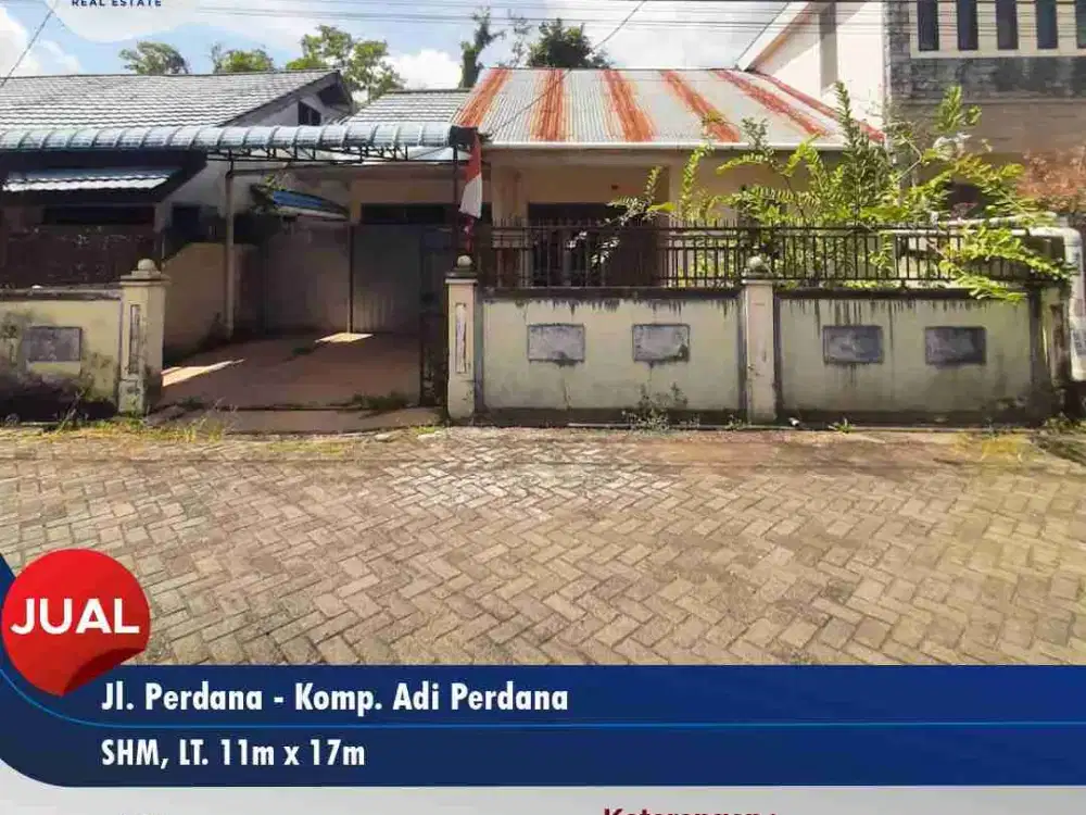 Dijual tanah + rumah di Komp. Adi Perdana - Pontianak