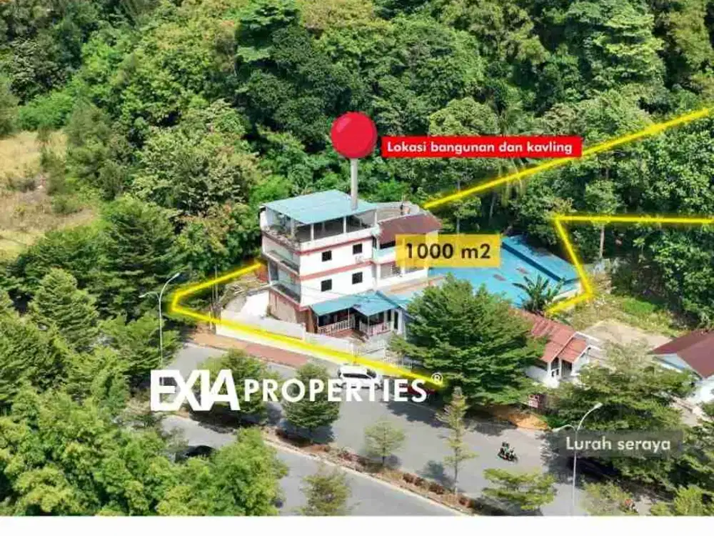 dijual rumah 3lt bonus lahan 1000m2, jln kawasan seraya Nagoya, Batam