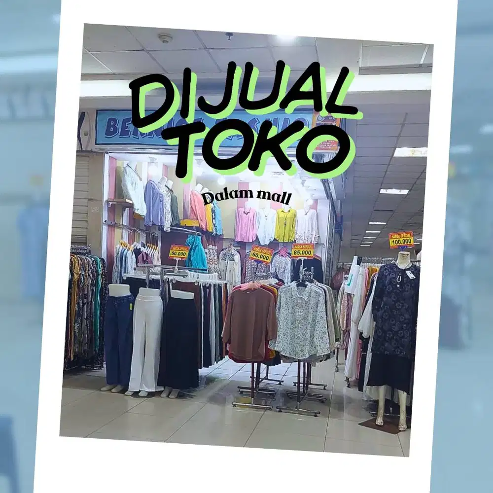 BUTUH TOKO KOSONG ATAU GUDANG MURAH? DIJUAL TOKO DALAM MALL DEKAT LRT