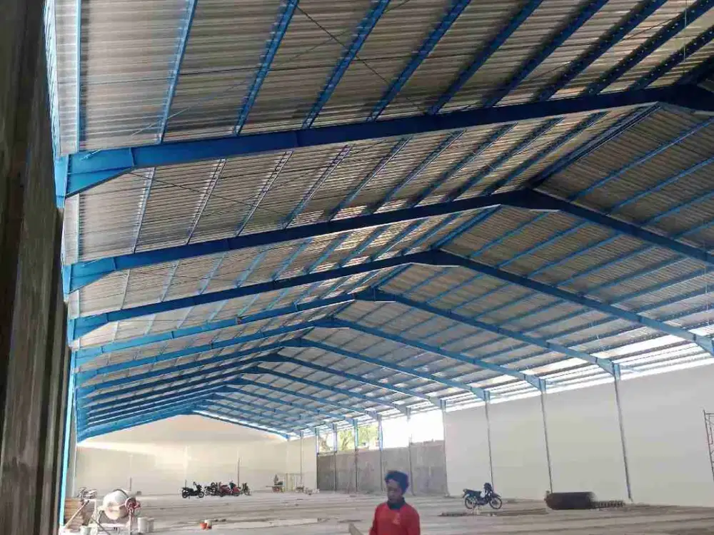 JUAL GEDUNG PABRIK ROTI NGANJUK NOL JALAN RAYA LUAS 2HA BARU SHM