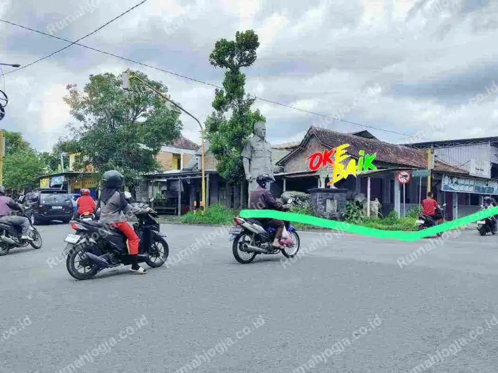 tanah dan bangunan pinggir jalan besar bantul kota