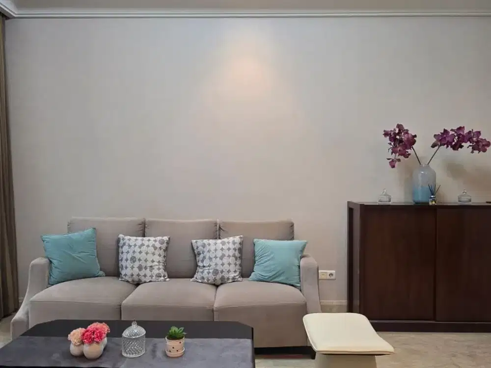 Dijual Apartemen Mewah 2+1 BR Furnished di Kebayoran, Jakarta Selatan - The Pakubuwono View