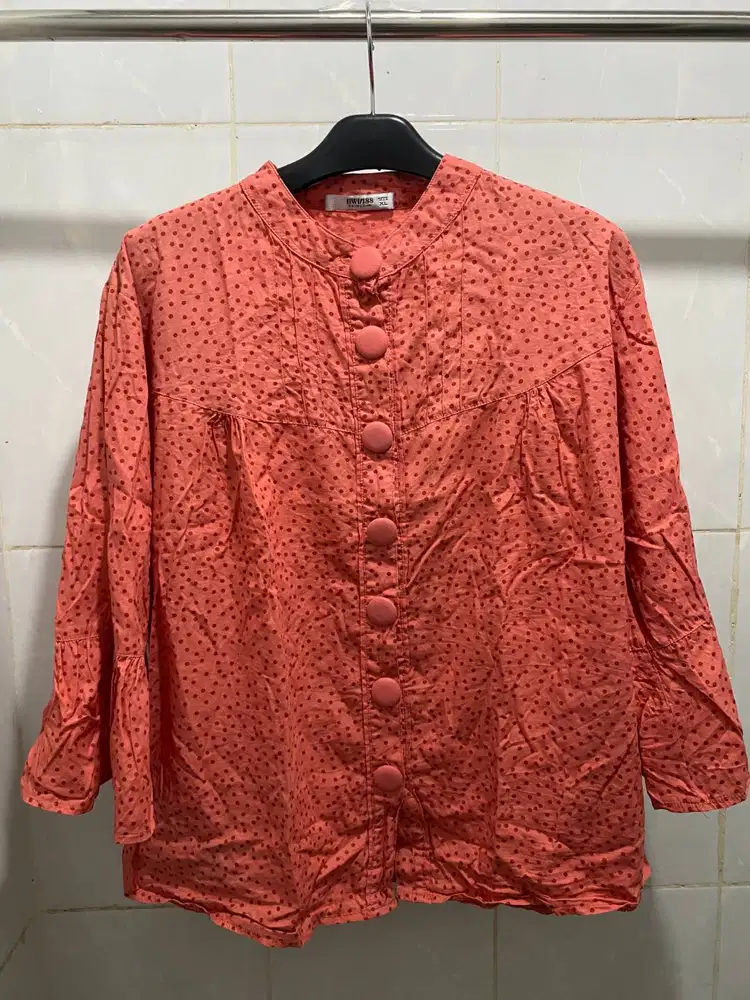 blouse wanita lengan 3/4