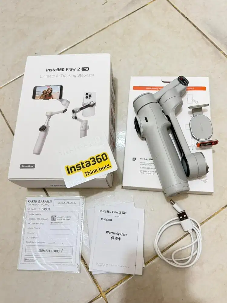 Gimbal Insta360 Flow 2 Pro Ai Auto Tracking Garansi On Maret 2026