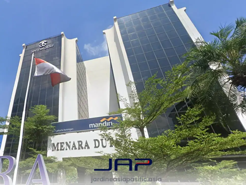 Sewa Kantor Menara Duta Luas 246m2 Semi Furnished Dekat Akses LRT