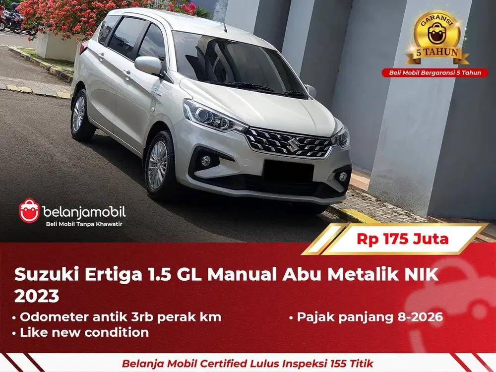 [ GARANSI 5TH ] Suzuki Ertiga 1.5 GL MT Manual 2023/2024