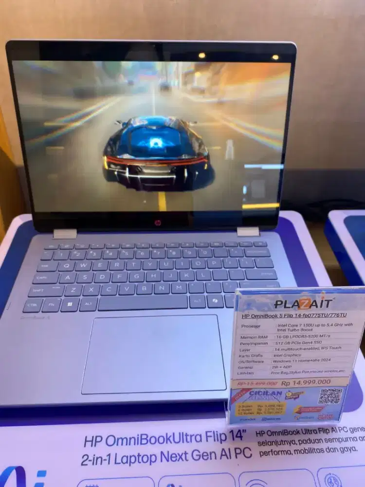 Kredit laptop Hp omnibook modal ktp