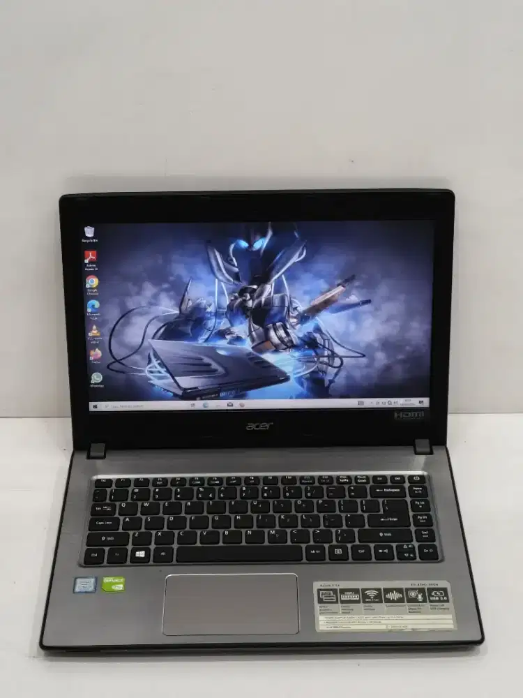 ACER ASPIRE E5-476G
Intel core i5-8250u Ram 4gb Hdd 1tera Nvidia mx130