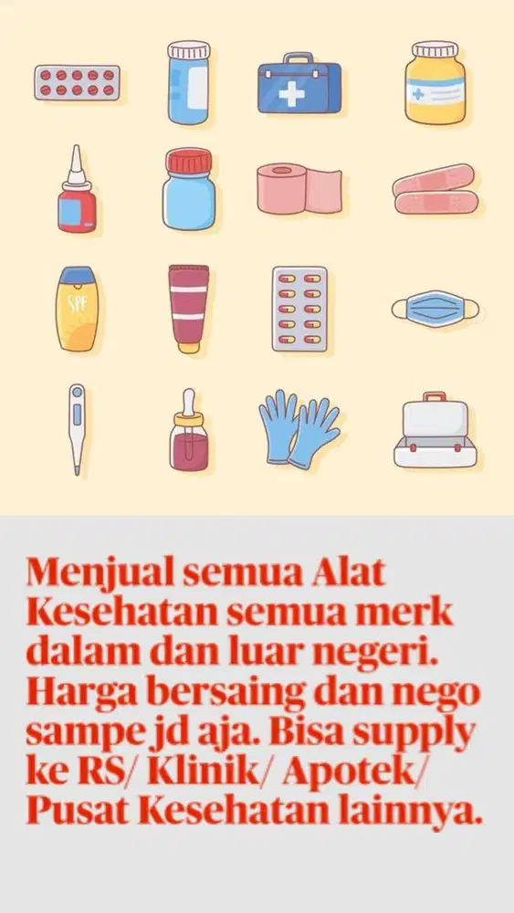 Alat Kesehatan Segala Jenis dan Merk