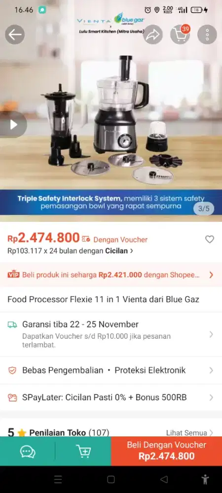 Food Processor Vienta 11 in 1