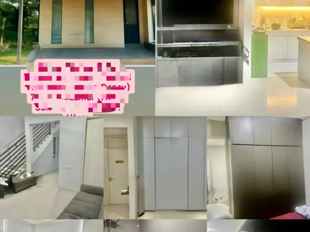 Murah Rumah 2.5 Lantai Attic Depan Danau di Northwest Central, Citraland Utara