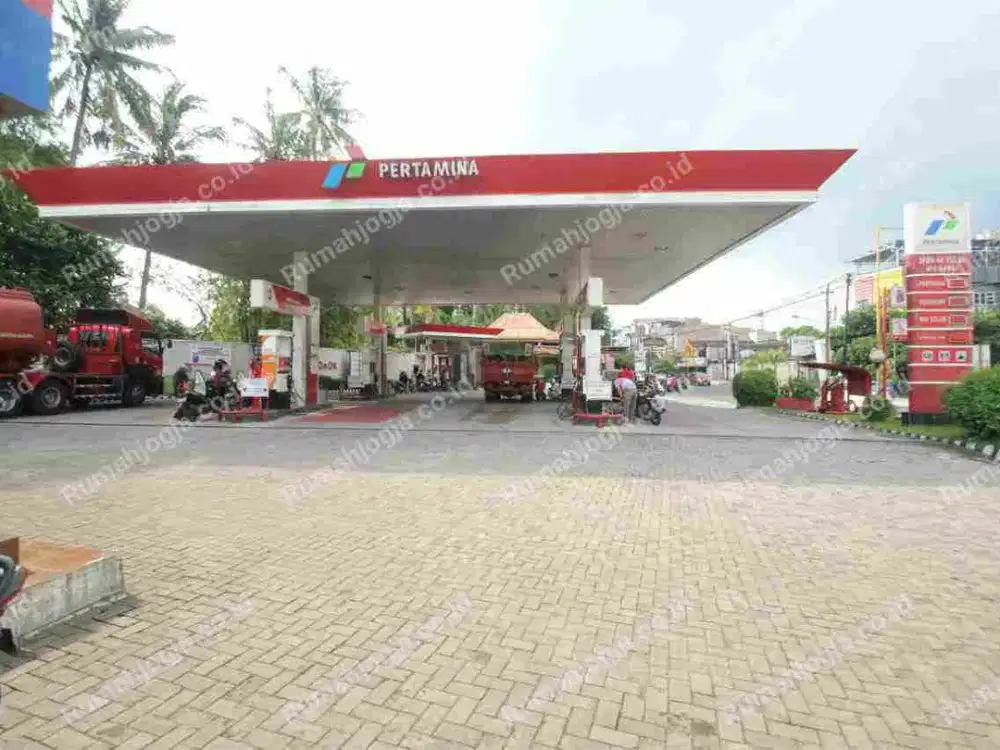 SPBU Pertamina pinggir jalan raya monjali dalam ringroad